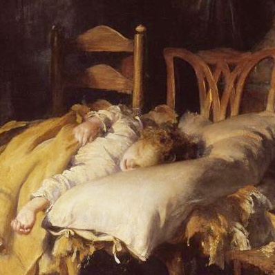 The Doctor exhibited 1891 by Sir Luke Fildes 1843-1927